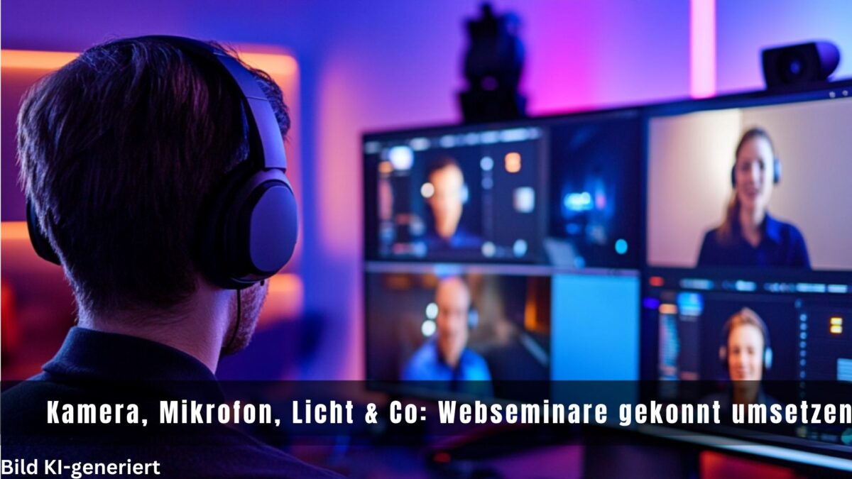 Kamera, Mikrofon, Licht & Co: Webseminare gekonnt umsetzen | E-Training kompakt